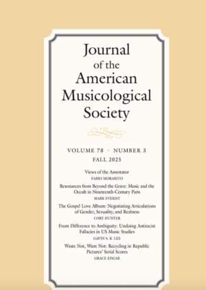 cover image of JAMS issue 78.3