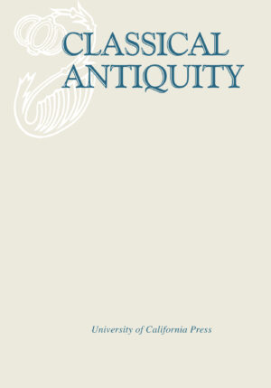 Cover image of the journal, "Classical Antiquity"